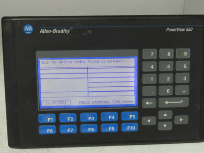 Allen Bradley 2711-B5A2X PanelView 550 Panel Display Interface Keypad Ser H READ