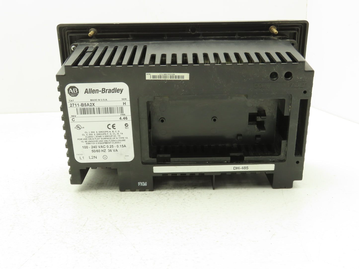 Allen Bradley 2711-B5A2X PanelView 550 Panel Display Interface Keypad Ser H READ