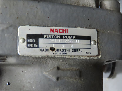Nachi UPV-1A-22N2-3.7-4-12 Hydraulic Power Unit 18Gal 10gpm 2000psi 3.7kw 220V