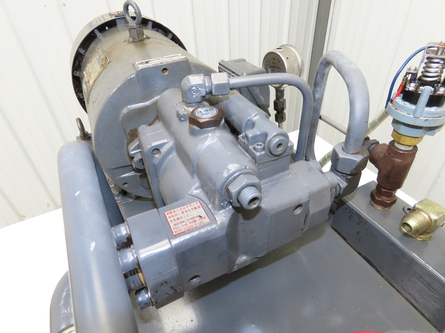 Nachi UPV-1A-22N2-3.7-4-12 Hydraulic Power Unit 18Gal 10gpm 2000psi 3.7kw 220V
