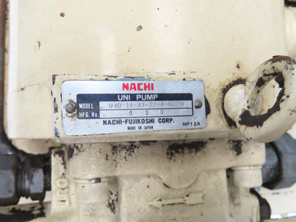 Nachi VDR-1B-1A3-U-1146K Hydraulic Power Unit 10 Gal 7gpm 2000psi 2.2kw 220V 3PH