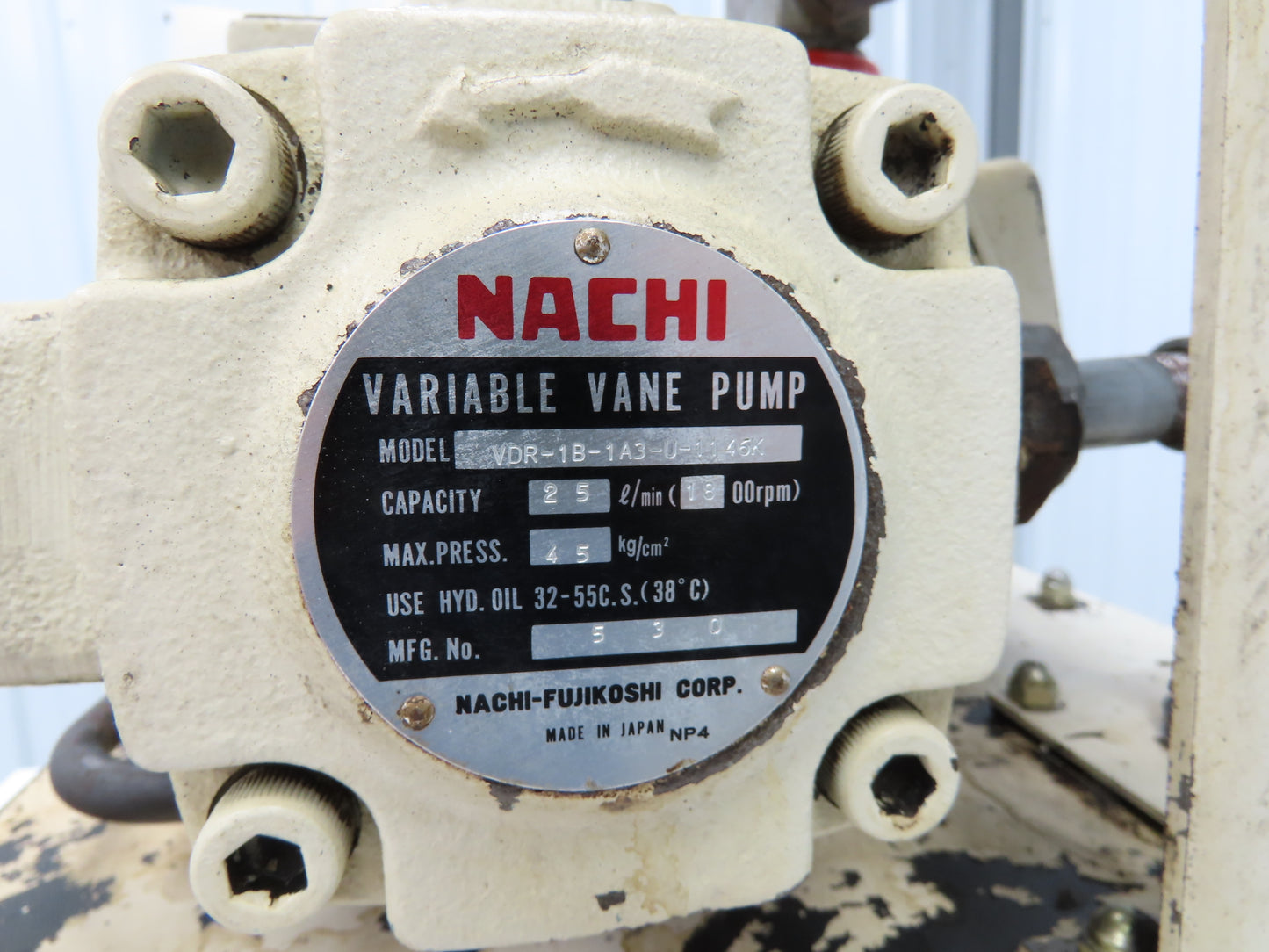 Nachi VDR-1B-1A3-U-1146K Hydraulic Power Unit 10 Gal 7gpm 2000psi 2.2kw 220V 3PH