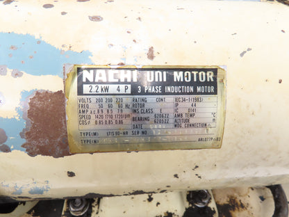 Nachi VDR-1B-1A3-U-1146K Hydraulic Power Unit 10 Gal 7gpm 2000psi 2.2kw 220V 3PH