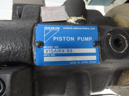 Daikin V15AIRX-95 S38 Hydraulic Power Unit 10L Tank 25L/min 855psi 2.2kw 220V