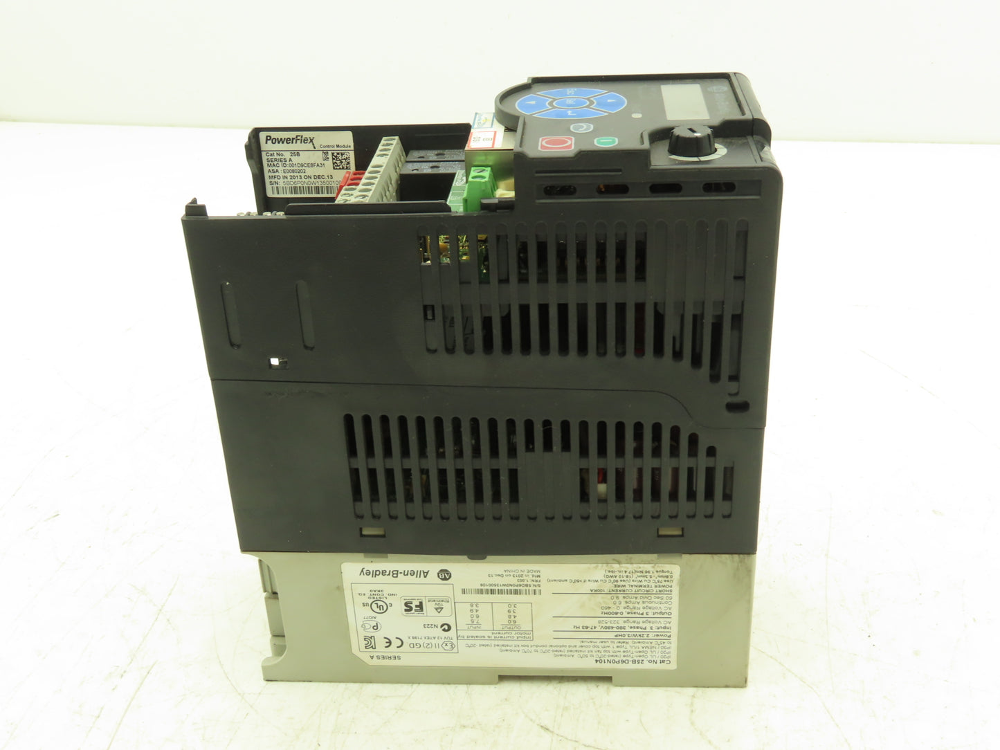 Allen Bradley 25B-D6P0N104 Powerflex 525 3Hp VFD AC Drive 480V 50/60Hz FRN 1.003