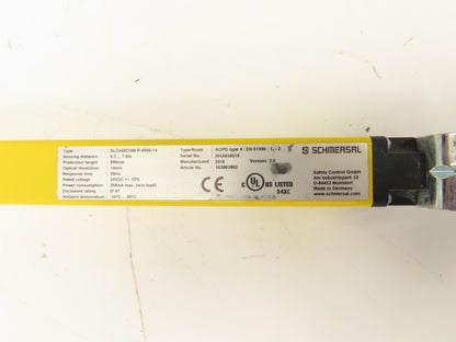 Schmersal SLC440COM-ER-0890-14 Safety Light Curtain Transmitter & Receiver Set