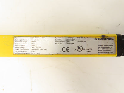 Schmersal SLC440COM-ER-0890-14 Safety Light Curtain Transmitter & Receiver Set