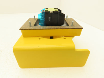Allen Bradley 800P-F2CGAV Palm Operated Push Button Switch Flush Mount 1NO 1NC