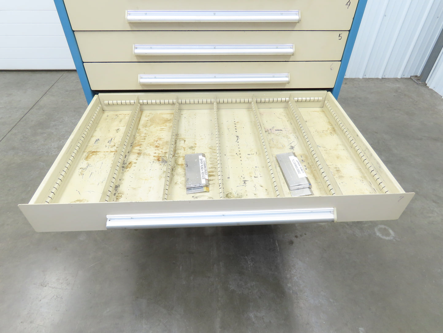 Nu-Era Modular Tool Storage Cabinet 11 Drawer 45x28x61" Stanley Vidmar Blue