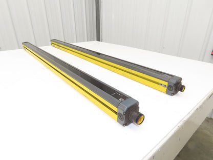 Leuze Safety Light Curtain Transmitter Receiver Set 1050mm - for Parts or Repair