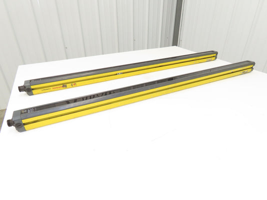 Leuze Safety Light Curtain Transmitter Receiver Set 1050mm - for Parts or Repair