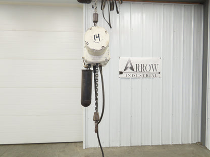 Coffing ELC 1/2 Ton 1000lbs Electric Chain Hoist 16 FPM 12' Lift 230/460V 3PH