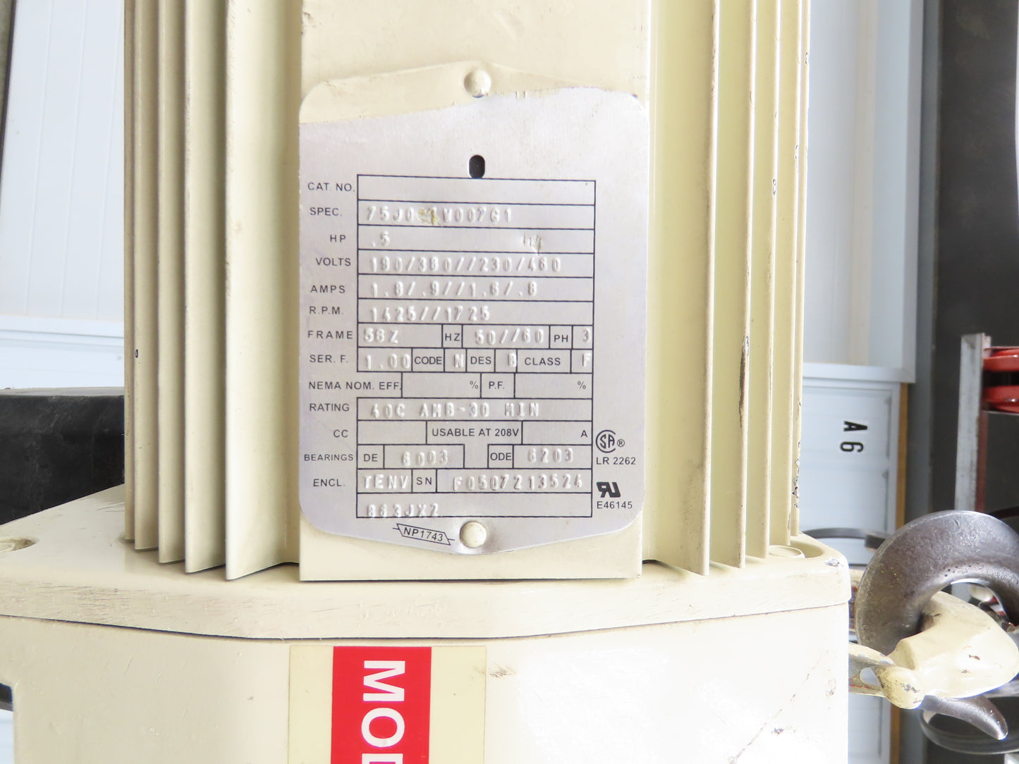 Coffing JLC 1/2 Ton 1000lbs Electric Chain Hoist 16 FPM 16' Lift 230/460V 3PH
