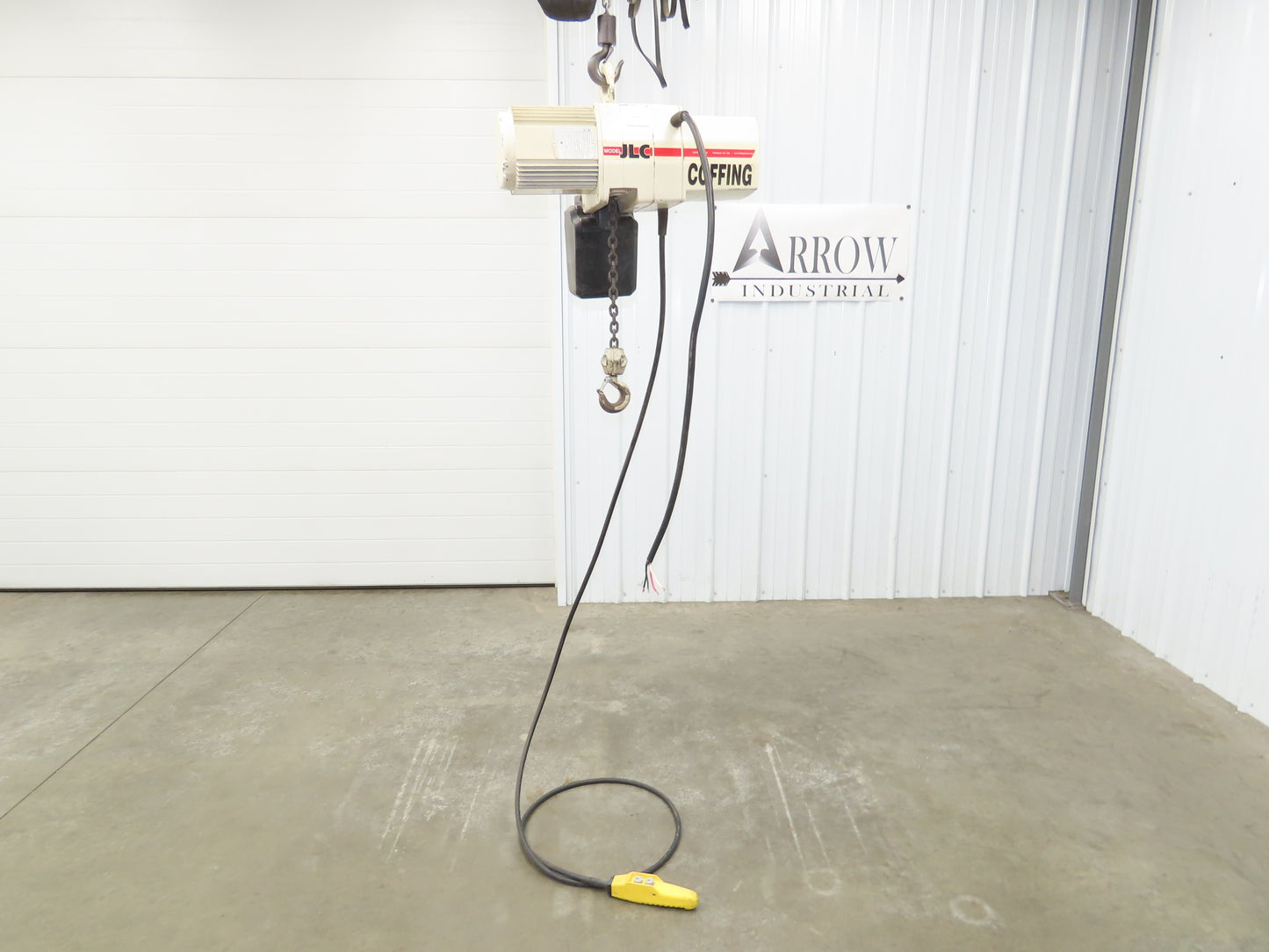 Coffing JLC 1/2 Ton 1000lbs Electric Chain Hoist 16 FPM 16' Lift 230/460V 3PH
