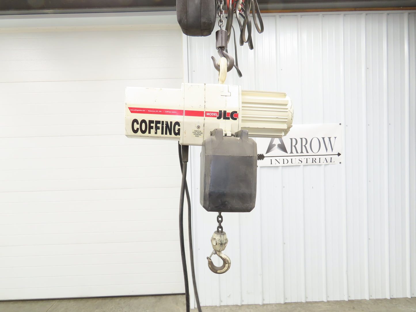 Coffing JLC 1/2 Ton 1000lbs Electric Chain Hoist 16 FPM 16' Lift 230/460V 3PH