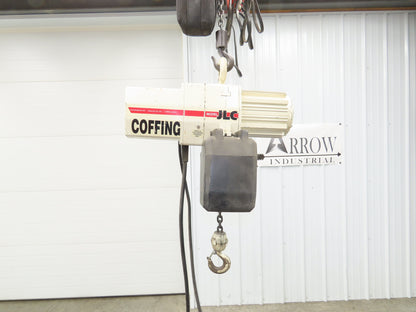 Coffing JLC 1/2 Ton 1000lbs Electric Chain Hoist 16 FPM 16' Lift 230/460V 3PH