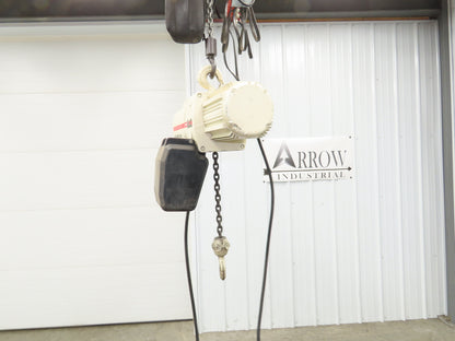 Coffing JLC 1/2 Ton 1000lbs Electric Chain Hoist 16 FPM 16' Lift 230/460V 3PH