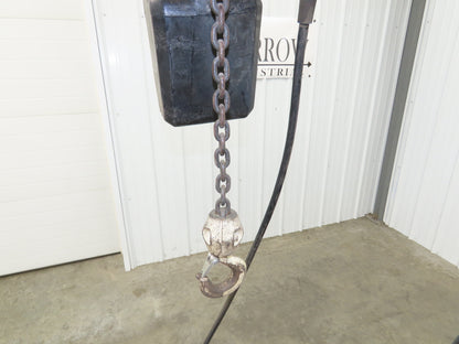 Coffing JLC 1/2 Ton 1000lbs Electric Chain Hoist 16 FPM 16' Lift 230/460V 3PH