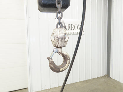 Coffing JLC 1/2 Ton 1000lbs Electric Chain Hoist 16 FPM 16' Lift 230/460V 3PH