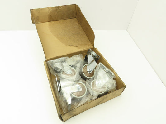 Nefish X003USEVS7 3" Rubber Swivel Caster Set of 4