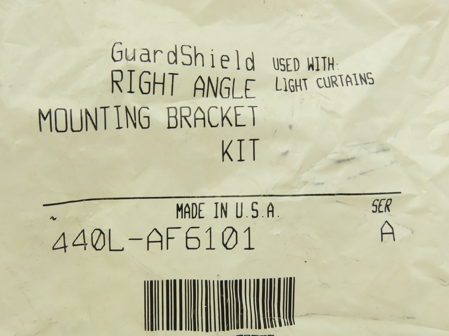Allen Bradley 440L-AF6101 Light Curtain L Shaped Mounting Bracket  Set of 4