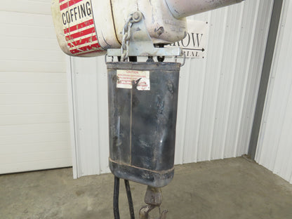 Coffing JF 1/4 Ton Electric Chain Hoist 16 FPM 9' Lift 230/460V 3PH