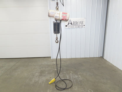 Coffing JF 1/4 Ton Electric Chain Hoist 16 FPM 9' Lift 230/460V 3PH
