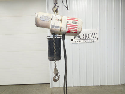 Coffing JF 1/4 Ton Electric Chain Hoist 16 FPM 9' Lift 230/460V 3PH