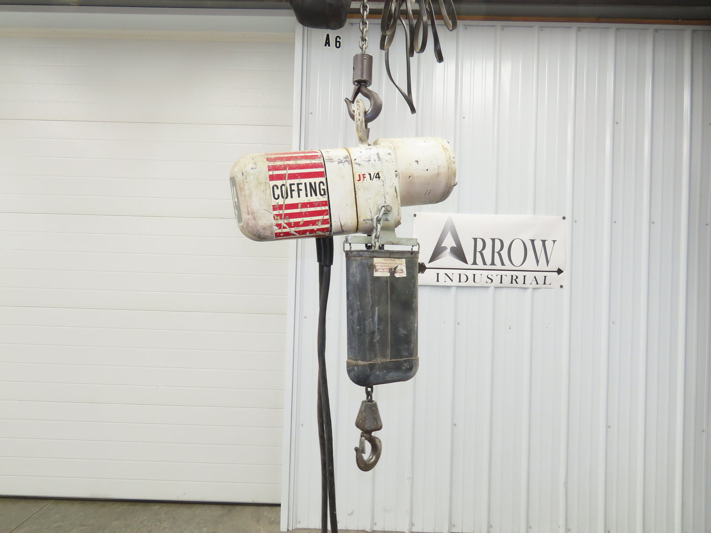 Coffing JF 1/4 Ton Electric Chain Hoist 16 FPM 9' Lift 230/460V 3PH
