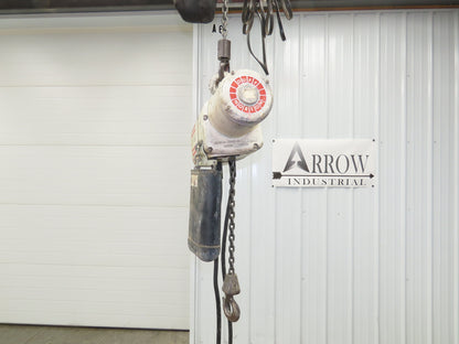 Coffing JF 1/4 Ton Electric Chain Hoist 16 FPM 9' Lift 230/460V 3PH