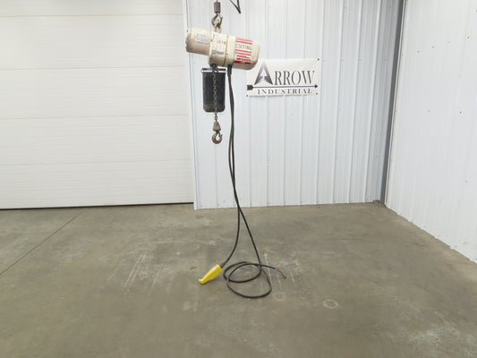 Coffing JF 1/4 Ton Electric Chain Hoist 16 FPM 9' Lift 230/460V 3PH