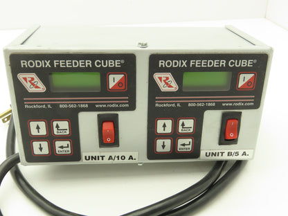 Rodix 121-000-2001 FC-200-2 Dual Vibratory Feeder Control 120VAC 50/60Hz-READ