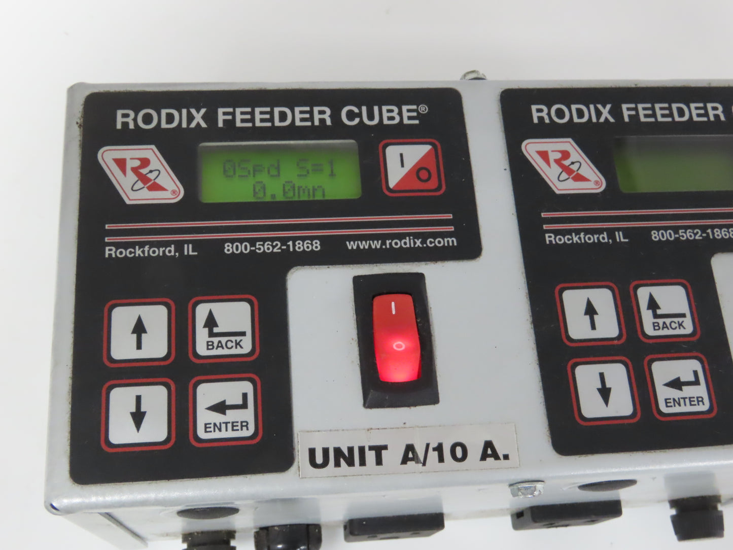 Rodix 121-000-2001 FC-200-2 Dual Vibratory Feeder Control 120VAC 50/60Hz-READ