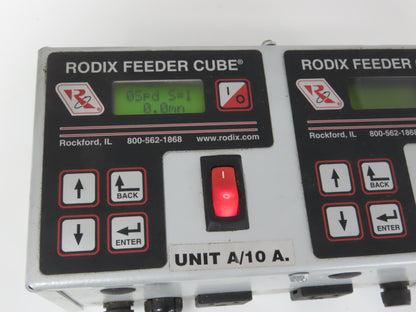 Rodix 121-000-2001 FC-200-2 Dual Vibratory Feeder Control 120VAC 50/60Hz-READ