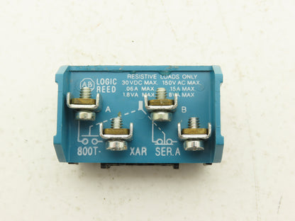 Allen Bradley 800T-XAR Logic Reed 30mm Pushbutton Contact Block 1NO 1NC Lot of 7