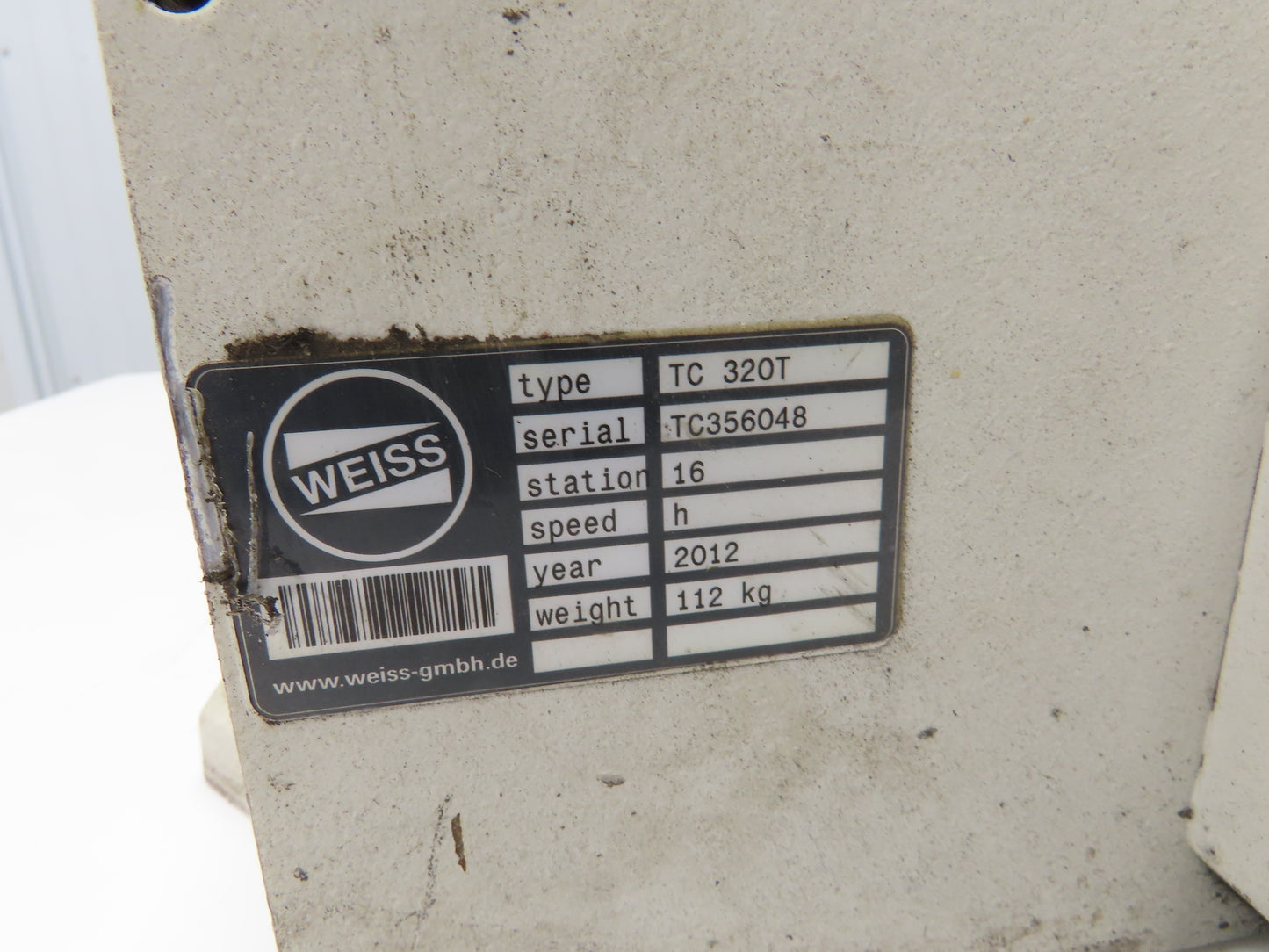 Weiss TC0320T Rotary Indexing Table 16 Station 320mm OD 0.64kw 230/460V 3Ph