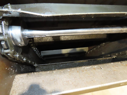 Barnes Kleenall Chip Conveyor Scraper Chain Coolant Filter 25"x72" Infeed 55"H