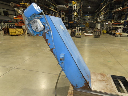 Barnes Kleenall Chip Conveyor Scraper Chain Coolant Filter 25"x72" Infeed 55"H