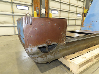 Barnes Kleenall Chip Conveyor Scraper Chain Coolant Filter 25"x72" Infeed 55"H
