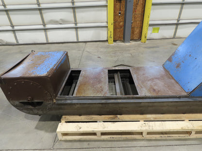 Barnes Kleenall Chip Conveyor Scraper Chain Coolant Filter 25"x72" Infeed 55"H