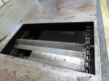 Barnes Kleenall Chip Conveyor Scraper Chain Coolant Filter 25"x72" Infeed 55"H