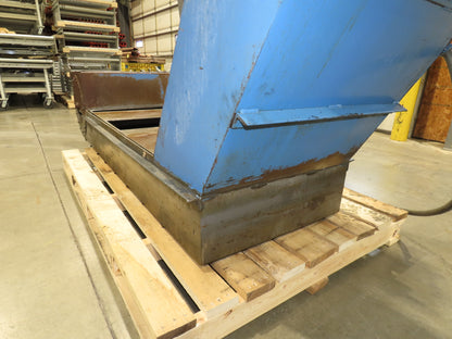 Barnes Kleenall Chip Conveyor Scraper Chain Coolant Filter 25"x72" Infeed 55"H