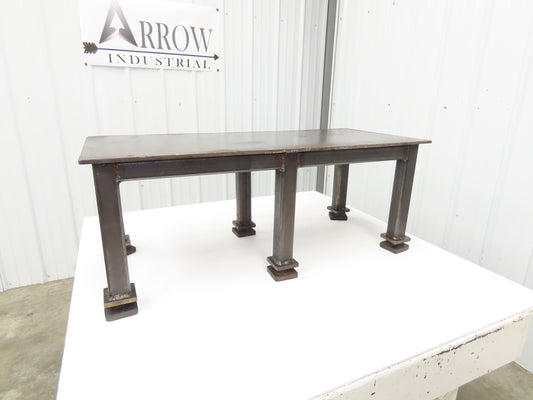 3/8" Steel Top Machine Base Welding Jig Table Work Bench 41x18" Top 15.75" H