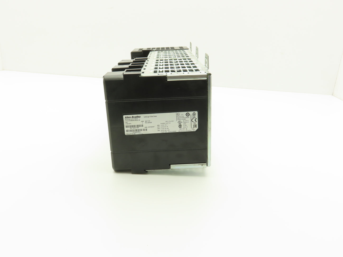 Allen Bradley ControlLogix I/O 10 Slot Rack Chassis & Power Supply 1756-PA72