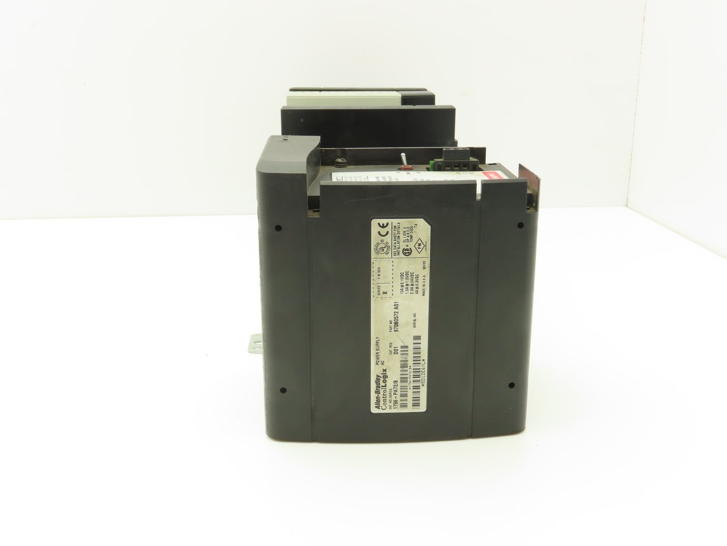 Allen Bradley ControlLogix I/O 10 Slot Rack Chassis & Power Supply 1756-PA72