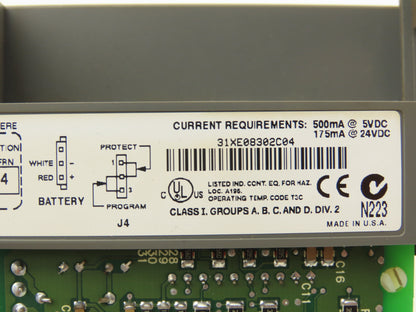 Allen Bradley 1747-L531 SLC 500 PLC Processor Unit Ser C Rev 8 FRN 4