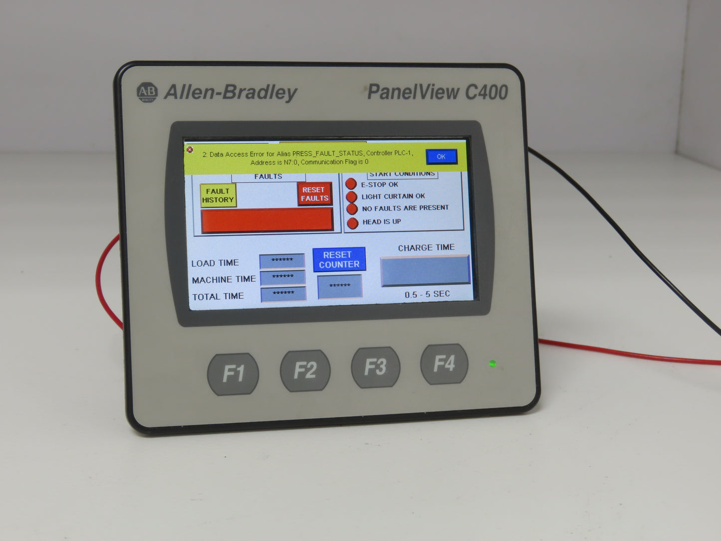 Allen Bradley 2711C-T4T PanelView Component 4" Touch Screen & 4-Key Input 24V