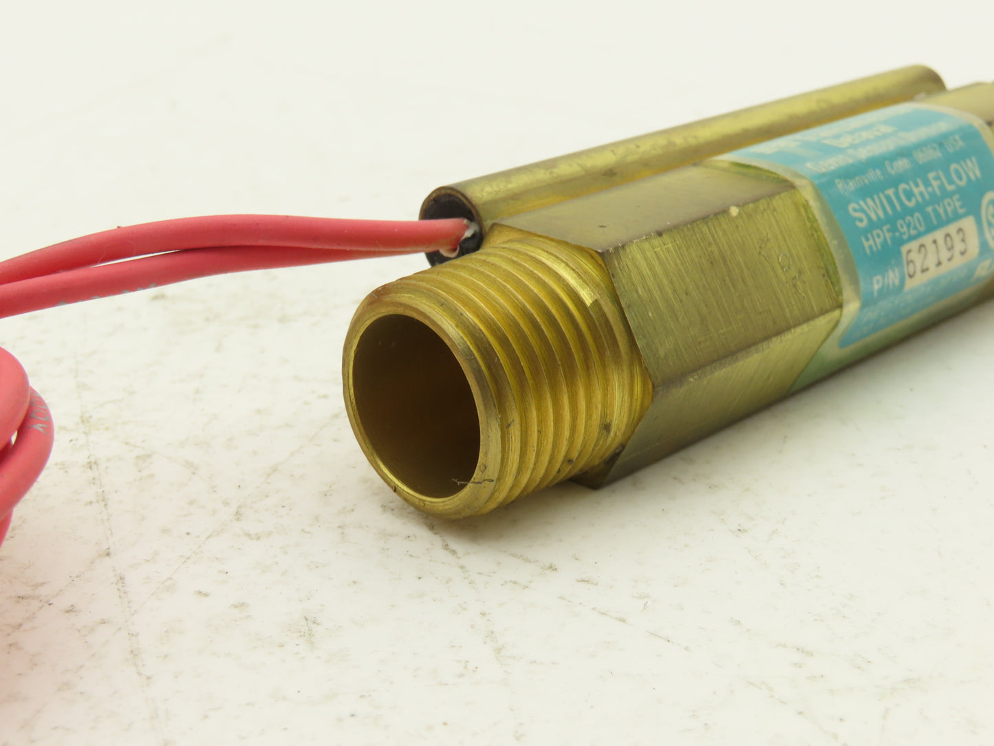 Gems 62193 HPF-920 Brass Flow Sensor Switch 1/2"NPT 120-240V