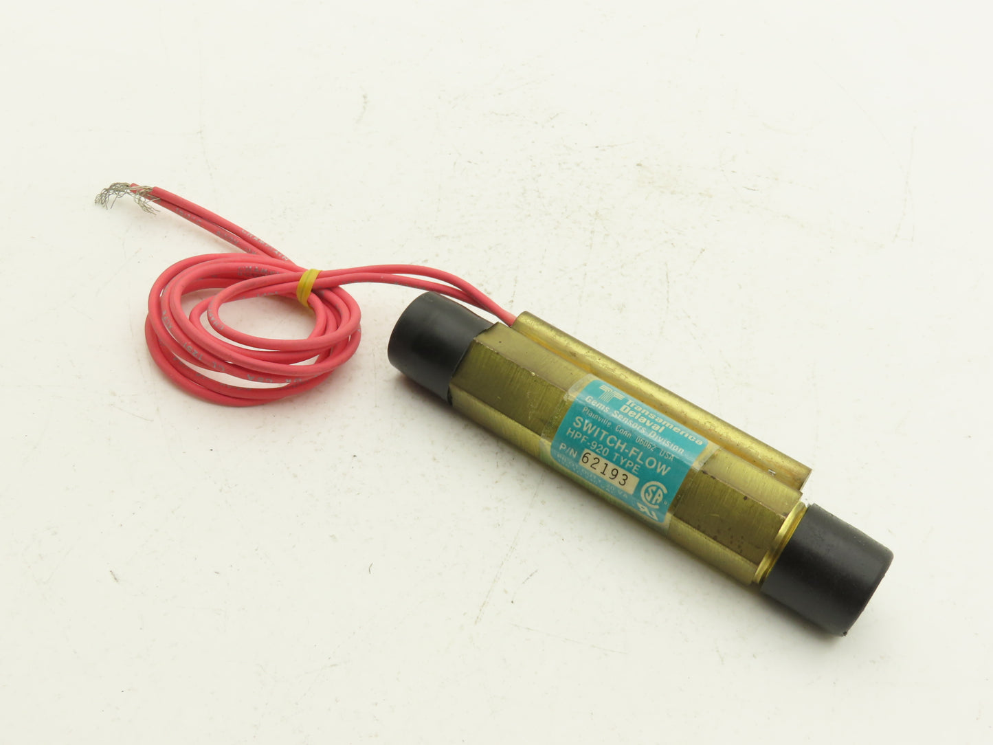 Gems 62193 HPF-920 Brass Flow Sensor Switch 1/2"NPT 120-240V