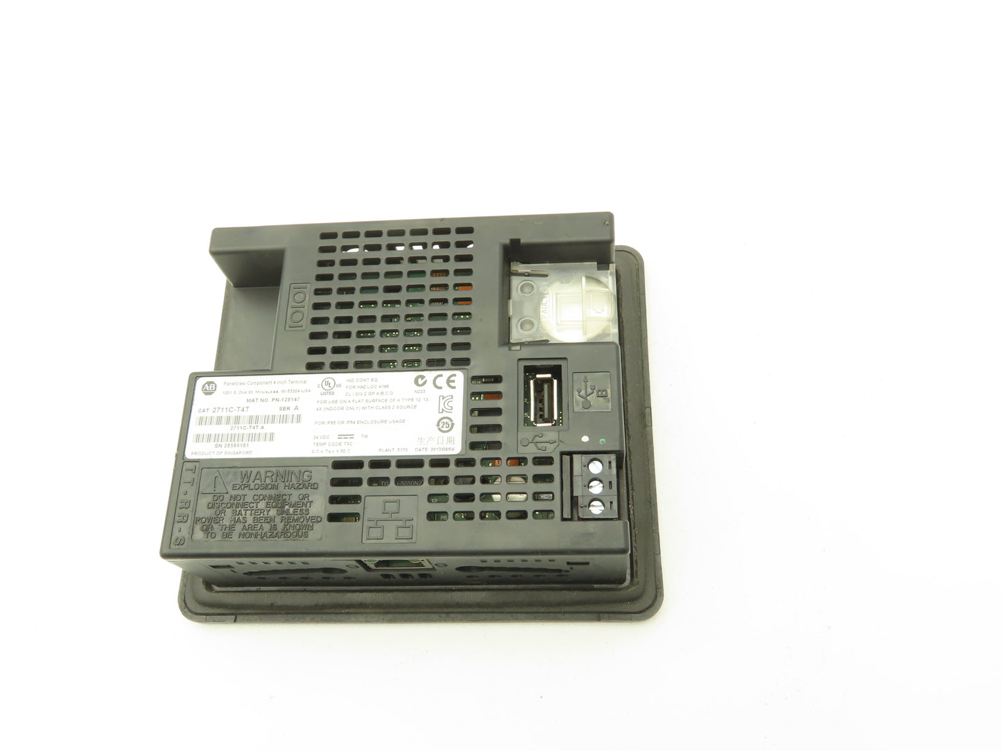 Allen Bradley 2711C-T4T PanelView Component 4" Touch Screen & 4-Key Input 24V